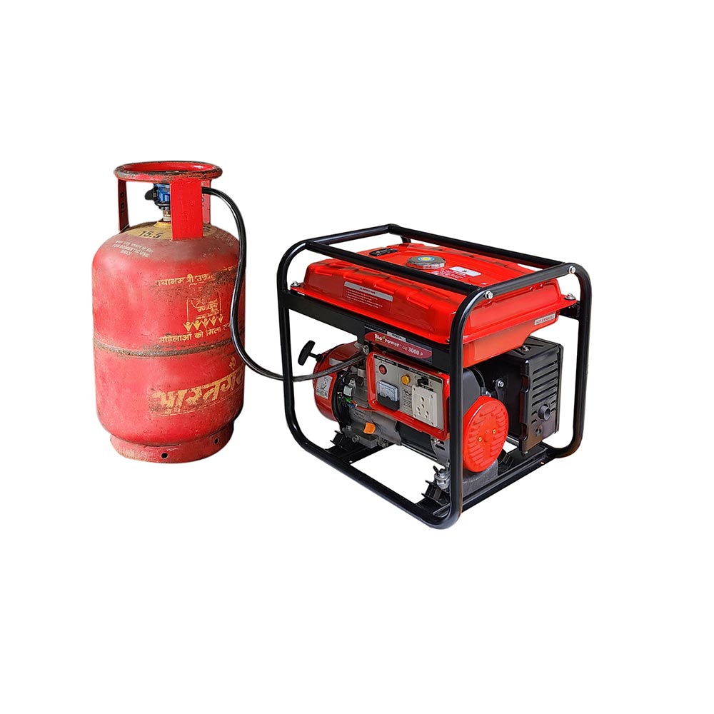 3 KVA LPG Generator , Petrol & LPG RUN, Recoil Start, Model HP-3500-LPG